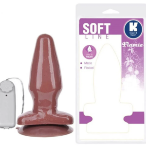 Plug c/ Vibro Soft Chocolate