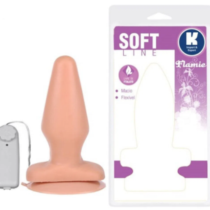Plug c/ Vibro Soft Line Bege