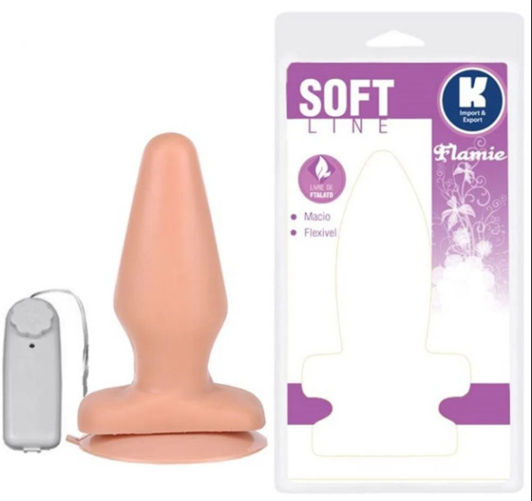 Plug c/ Vibro Soft Line Bege