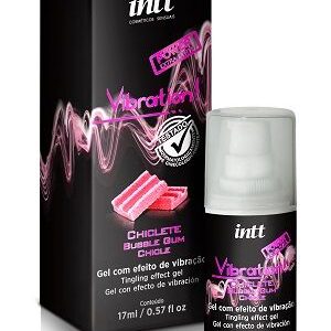 Gel Vibration Sabor Chiclete POWER -  Vibra Pulsa e Aquece 17ml INTT