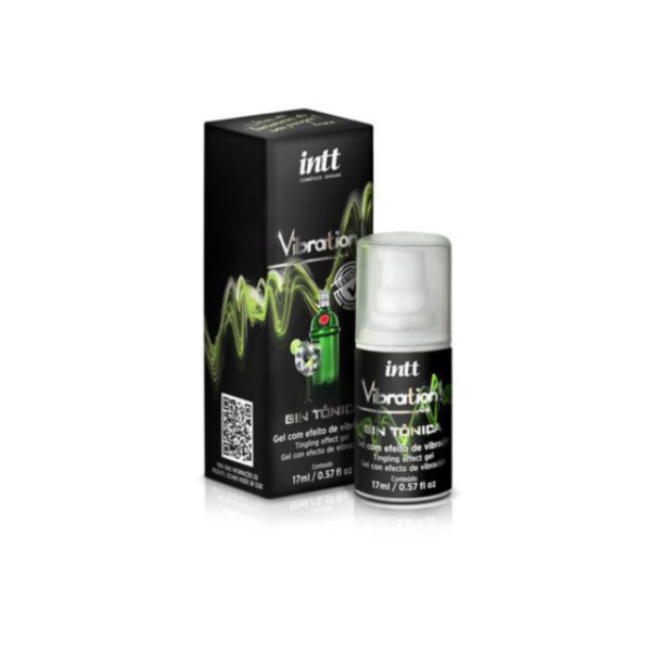 Gel Vibration Sabor Gin Tônica POWER -  Vibra Pulsa e Aquece 17ml INTT