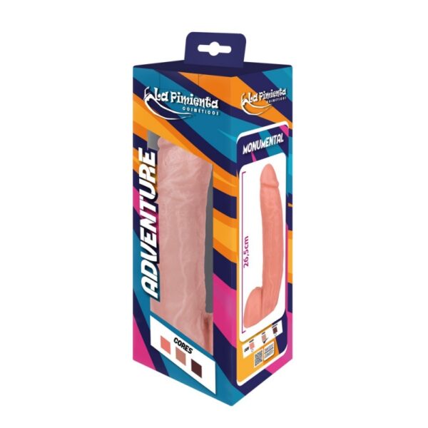 Prótese Pênis Monumental | Cor Creme 26,5cm - Image 3