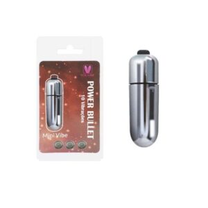 Power Bullet Mini 10 Modos de Vibração a Pilha - Prata