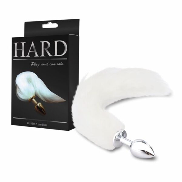 Plug Anal Hard c/ Rabo Branco