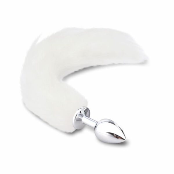 Plug Anal Hard c/ Rabo Branco - Image 3