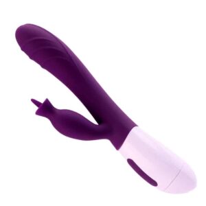 Vibrador com Estimulador do Clitóris 12 Vibrações a Pilha Roxo