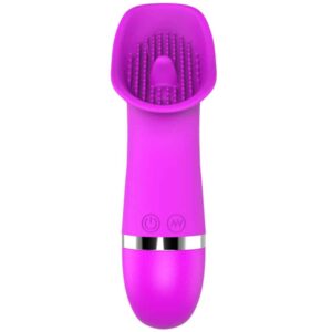 Estimulador de Mamilo e Vulva 10 Vibrações á Pilha Roxo