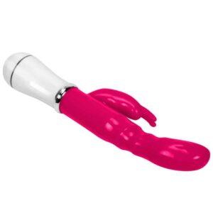Vibrador com Estimulador de Clitóris com 12 Modos de Vibração Rosa Recarregável