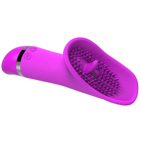 Estimulador de Mamilo e Vulva 10 Vibrações á Pilha Roxo - Image 2
