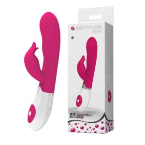 Vibrador com Estimulador do Clitóris 30 Vibrações a Pilha Roxo