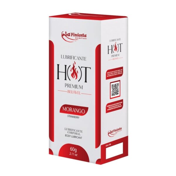 Lubrificante Hot Premium Morango