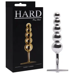 Plug Ball Anal em Metal Cromado