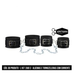 Duo 3 – Algema e Tornozeleira com Corrente