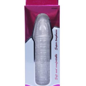 Capa Peniana com Anéis em Silicone 14,5cm x 4,5cm | Modelo 3