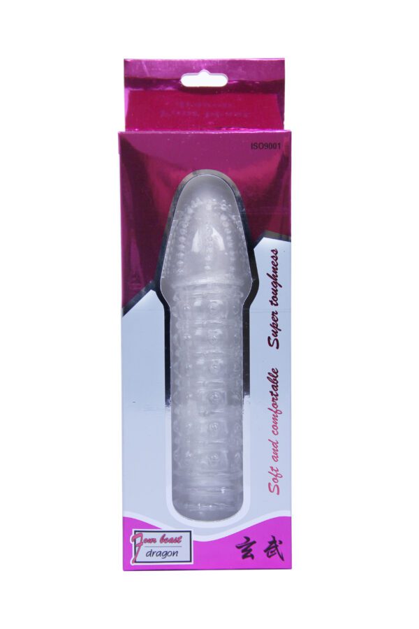 Capa Peniana com Anéis em Silicone 14,5cm x 4,5cm | Modelo 3