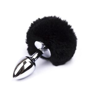 Plug Anal Metal com Bola de Pelo em Lá - Varias Cores