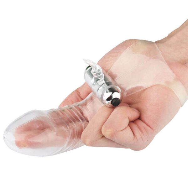 Dedeira Vibrador Para Dois Dedos 10 Vibrações Cor Roxo