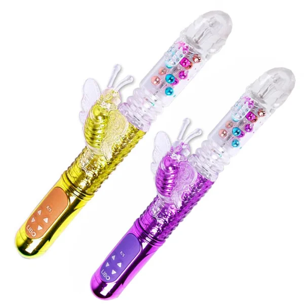 Vibrador Rabbit Vai e vem - recarregável