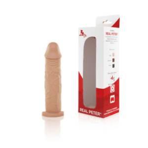 Prótese Real Peter Perfect s/ vibro - Bege - 17,5x4 cm