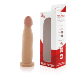Prótese Real Peter Fit s/ vibro - Bege - 17x4,5cm