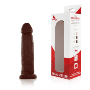 Prótese Peniana Real Peter Big Boss - Marrom - 20x5cm