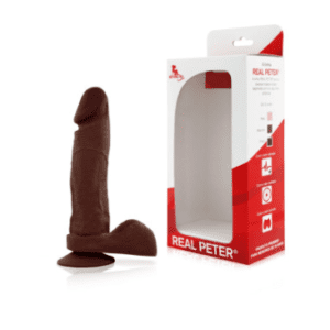 Prótese Real Peter c/ escroto e ventosa - 20x4,5cm
