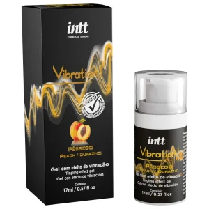 Gel Vibration Sabor Pêssego POWER -  Vibra Pulsa e Aquece 17ml INTT