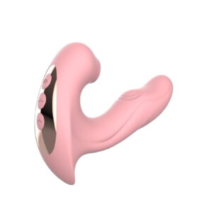 Vibrador de Casal com 10 Modos de Vibração e Sucção Recarregável