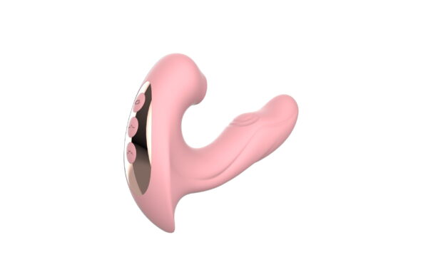 Vibrador de Casal com 10 Modos de Vibração e Sucção Recarregável