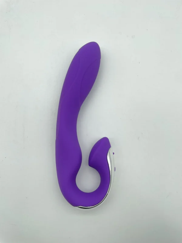 Vibrador com Estimulador de Clitóris e 12 Modos de Vibração Recarregável - Vermelho