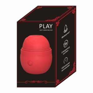Sugador Formato Flor 10 Modos de Pulsação Recarregável  - Vermelho