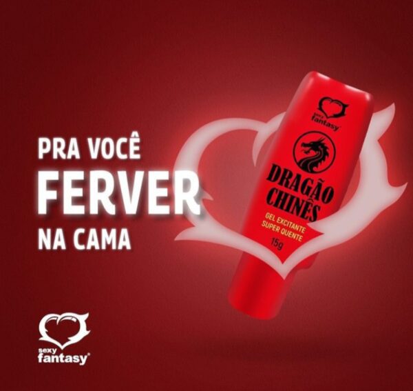 Dragão Chinês Gel Excitante Super Quente Gel15G