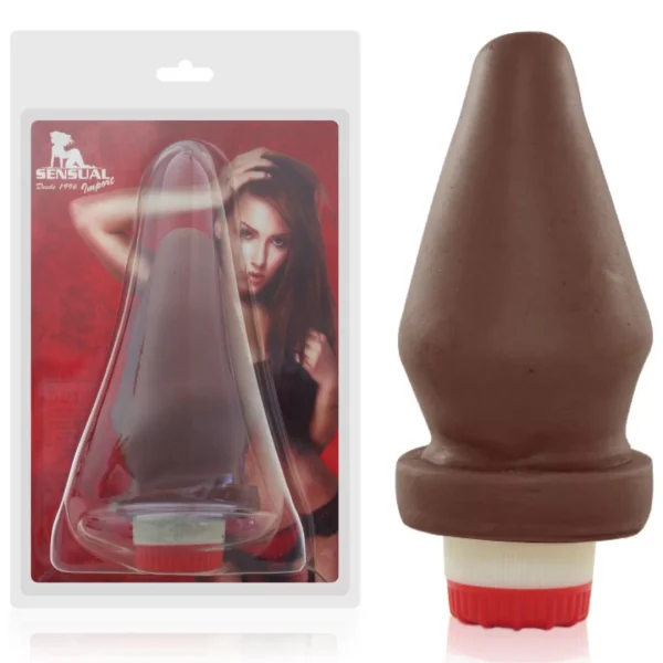 Plug Anal vibrador 13×6 cm Bege - Image 2