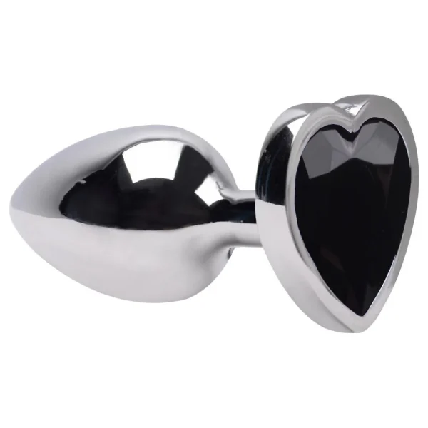 Plug Anal Preto de Coração - Image 2