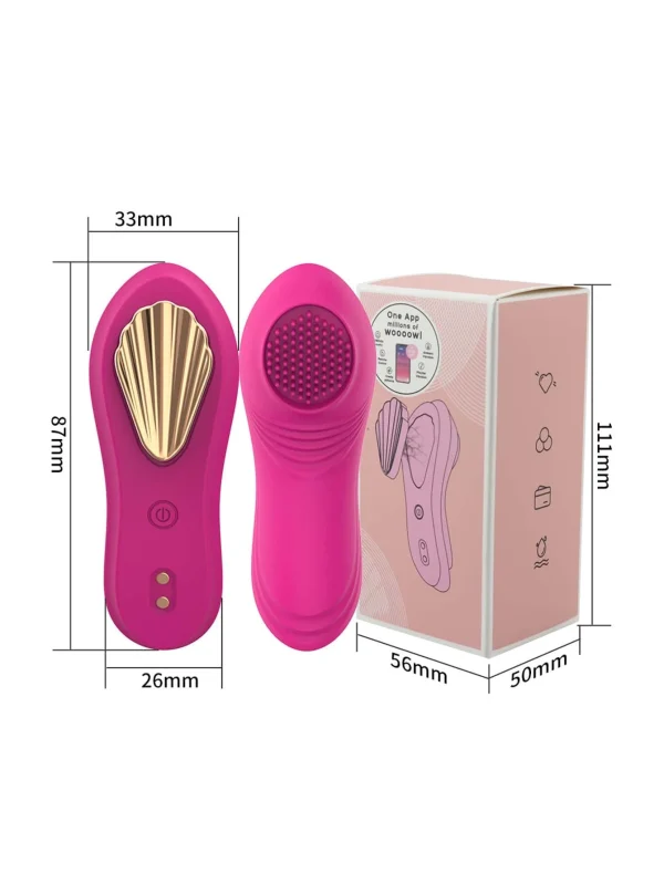 Vibrador de Calcinha com Imã Formato de Concha por APP - Image 2