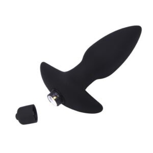 Plug Anal preto com Bullet Vibratório