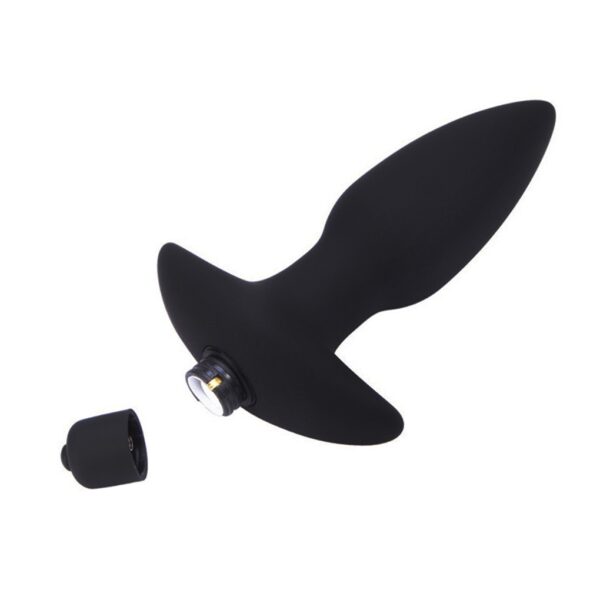 Plug Anal preto com Bullet Vibratório
