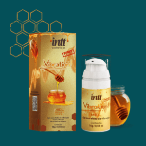 Gel Vibration Sabor Mel POWER-  Vibra Pulsa e Aquece 17ml INTT