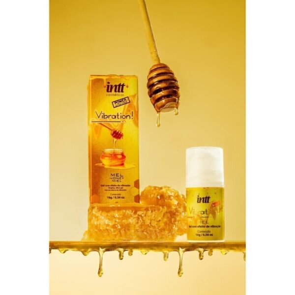 Gel Vibration Sabor Mel POWER-  Vibra Pulsa e Aquece 17ml INTT - Image 3